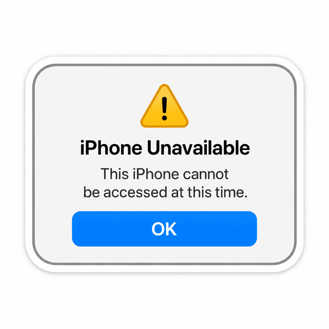 A macOS warning: iPhone Unavailable.